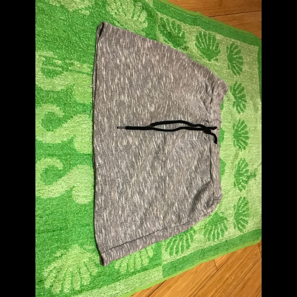 Heathered  gray mini skirt
